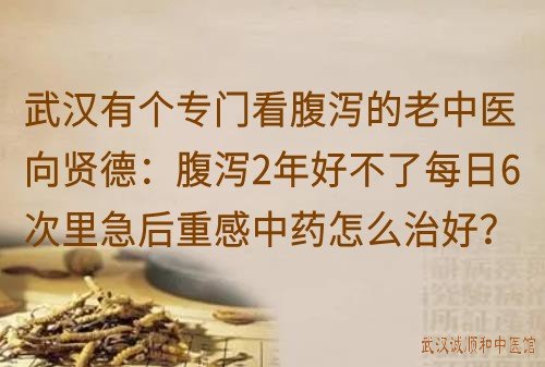 武汉有个专门看腹泻的老中医<a href='https://www.7991.org/jbxw/18387.html' target='_blank'><u>向贤德</u></a>:腹泻2年好不了每日6次里急后重感中药怎么治好?